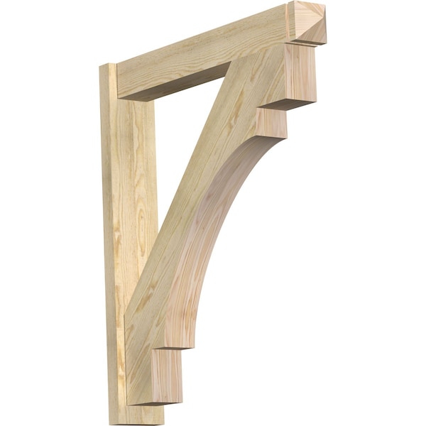 Ekena Millwork Merced Arts & Crafts Rough Sawn Outlooker, Douglas Fir, 6"W x 36"D x 40"H OUT06X36X40MRC03RDF - main